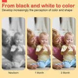 URMYWO Black and White Baby Toy, Tummy Time High Contrast Newborn Toys 0-3 Months, Soft Baby Book, Visual Stimulation Montessori Sensory Infant Toys 0-6-12 Months, Boy Girl Shower Gift, Easter Stuffer