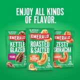 emerald nuts 18ct mixed nuts variety pack 100-calorie individual packs dry roasted almonds natural almonds walnuts roasted salted cashews