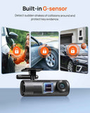 70mai Dash Cam M310, Dash Camera for Cars 1296P QHD, Smart Dash Cam Front Built in WiFi, 130° Wide-Angle FOV, WDR, Night Vision, iOS/Android Mobile App, Loop Recording, Parking Monitor, Time-Lapse