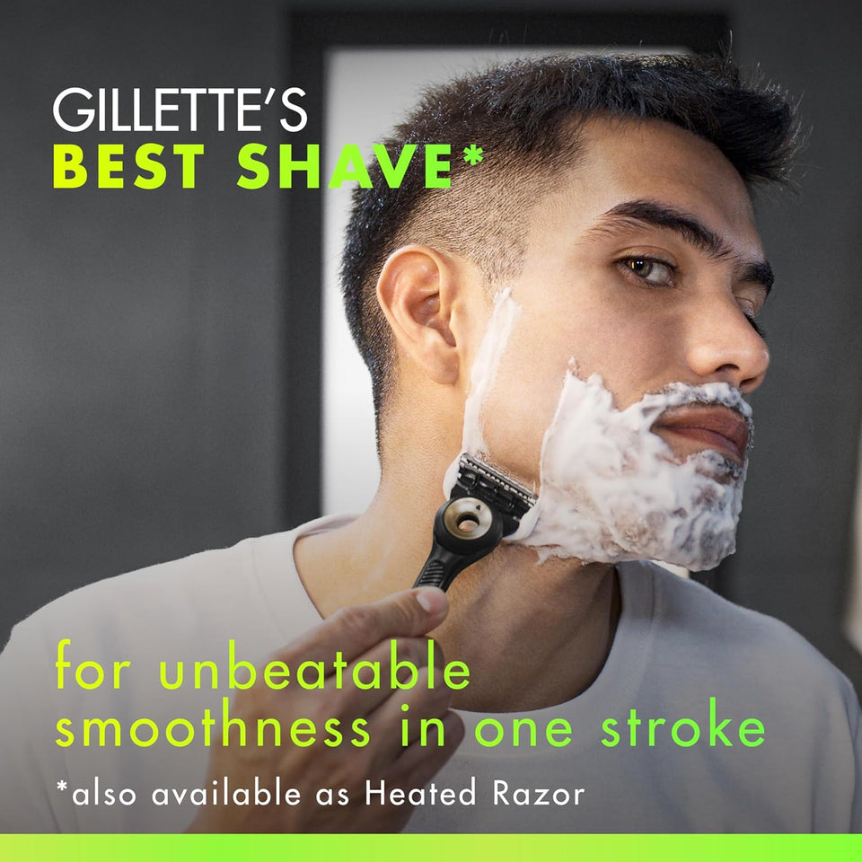 GilletteLabs With Exfoliating Bar Shaving Razor For Men, 1 Handle, 3 Blade Refills, Includes Travel Case for Convenient Storage On The Go