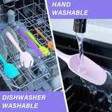 5 Piece Silicone Spatula Set for High Heat Resistant Non-Stick Cooking