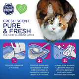 Cat's Pride Premium Lightweight Clumping Litter: Pure & Fresh - Up to 10 Days of Powerful Odor Control - Multi-Cat, Scented, 10 Pounds