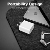2-pack 20W Apple USB-C wall charger with 6FT USB-C to C cable for iPhone 17/Pro, iPad