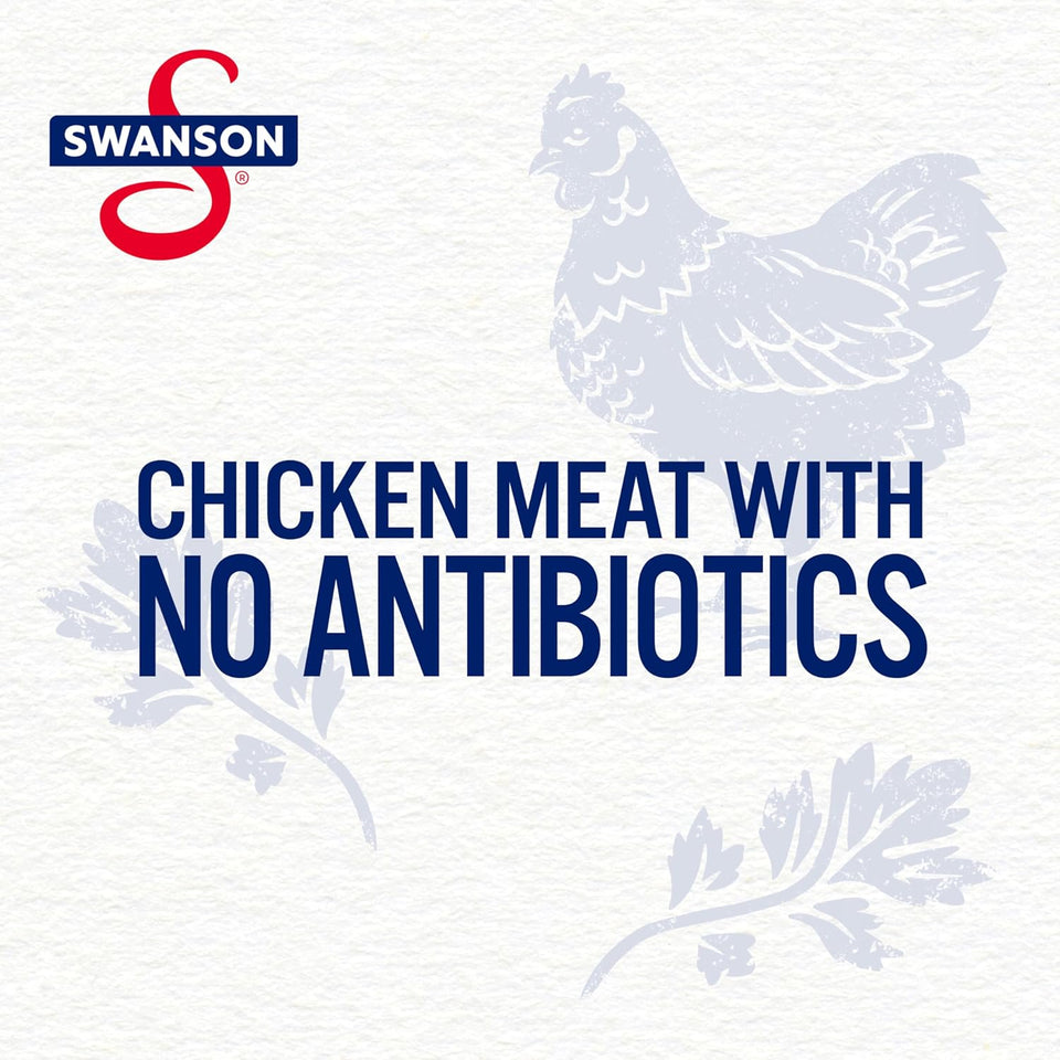 swanson white premium chunk chicken breast in water, 4.5 oz, pack of 4, no antibiotics, gluten-free