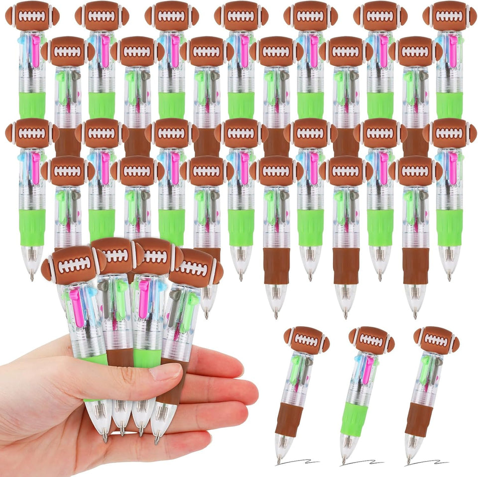 cZWZ 20Pcs Mini Multicolor Pens 4-in-1 Cute Ballpoint Pens for Kids Birthday Party Favors Gifts Teacher Supplies