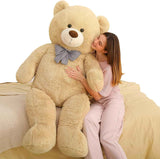 MaoGoLan Giant Teddy Bear 4 Feet,Adorable and Cuddly Big Bear Stuffed Animal 47", Classic Teddy Bear Plush Gift Decoration for Baby Shower,Party,Birthday,Valentines Day,Tan