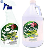 Sparkle Plenty Silk Sensation Artificial Flower & Plant Leaf Cleaner and Shine - Fake Flower Dusting Spray - Silk Plant Cleaner Spray No Wipe - Drip Dry Cleaning Supplies for Artificial Tree (32oz)