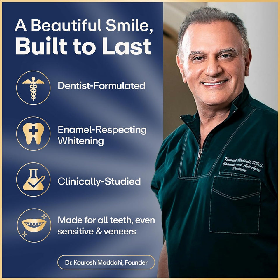 Lumineux Teeth Whitening Strips - 21 Treatments (3 Months) - Peroxide Free - Enamel Safe for Whiter Teeth - Whitening Without The Sensitivity - Dentist Formulated - Sensitivity