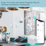 moesgo 2nd generation smart bluetooth fingerbot plus, wireless smart light switch button pusher bot, remote control, tuya app compatible with alexa and google home