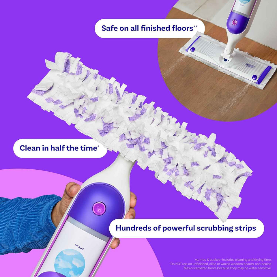swiffer powermop multi-surface mopping pad refills, 11 count, for floor cleaning
