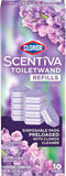 CLOROX Scentiva ToiletWand Toilet Cleaner Refills, Toilet brush, Lavender and Jasmine, 10 Count