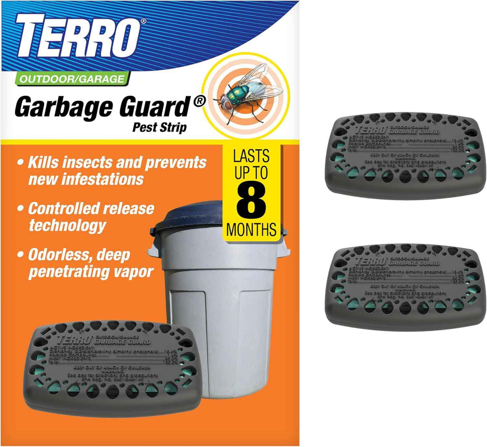 Terro T800 Garbage Guard Trash Can Insect Killer - Kills Flies, Roach, Maggots, Beetles, and Insects in Outdoor Garbage Can