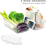 Sorbus Stackable Fridge Bins and Freezer Bins for Refrigerator and Pantry Organization