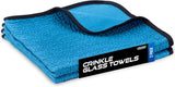 viking glass microfiber cleaning cloth 2 pack blue 16x16 inch for car and home