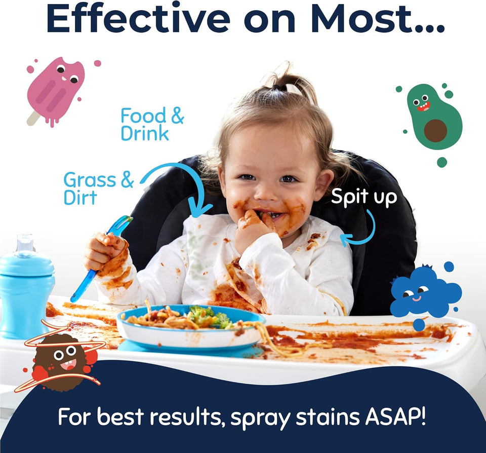 Miss Mouth's Messy Eater Stain Treater - 16oz Refill - Newborn & Baby Essentials - No Dry Cleaning Food, Grease, Coffee Off Laundry, Underwear, Fabric