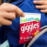 yumearth organic giggles 0.5 ounce allergy friendly candy pack of 10 individually wrapped
