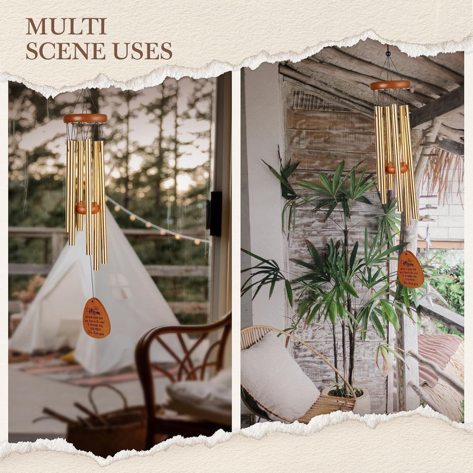 Leebbsin Gifts for Mom, Moms Wind Chimes, Mother's Day Best Gift for Mom, Mother Birthday Gift from Daughter Son, Love Reminder Gifts for Mother's Day Christmas