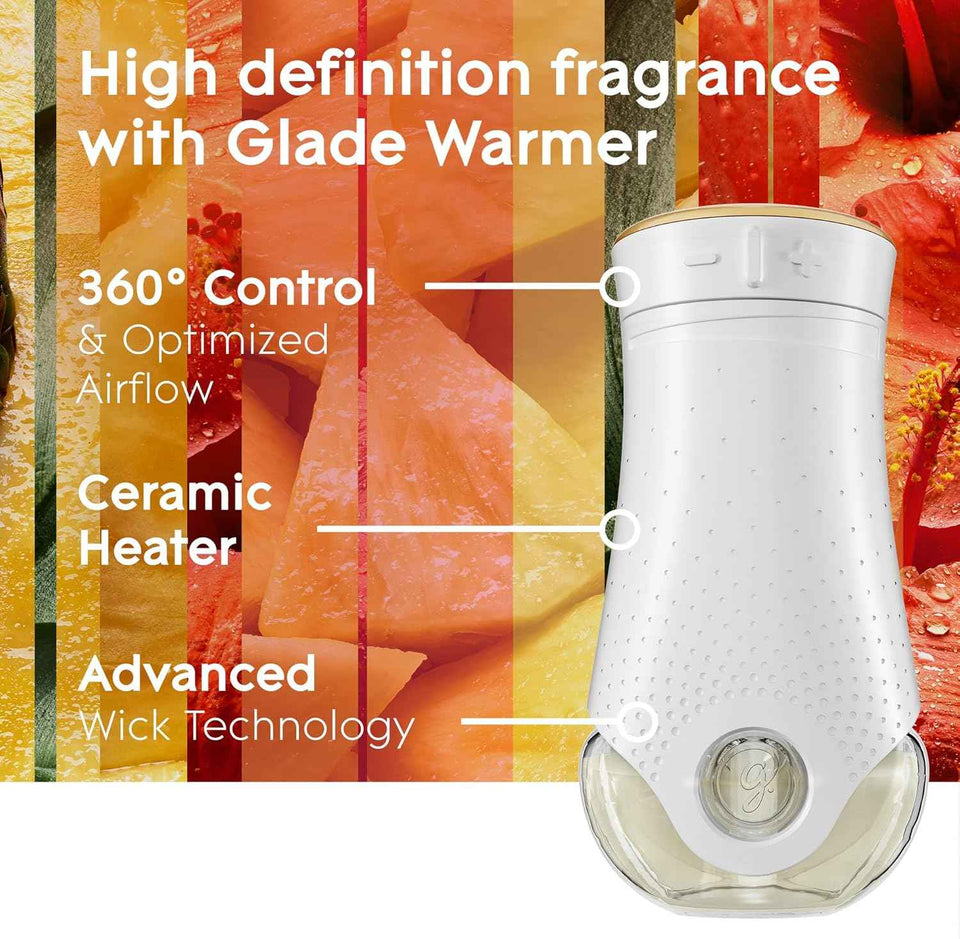 Glade PlugIns Refills Air Freshener, Scented and Essential Oils for Home and Bathroom, Hawaiian Breeze, 6.7 Fl Oz, 10 Count