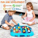 Whack Game Mole for Toddlers, Toys for 3-12 Year Old Boys and Girls, Pounding Game for Kids,Gifts for 3 4 5 6+ Year Old Boys, Interactive Educational Toy with Sound and Light,PK Mode with 2 Hammers