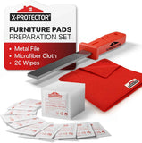 Felt Furniture Pads X-PROTECTOR 133 PCS Premium Furniture Pads - Felt Pads Furniture Feet Best Wood Floor Protectors - Protect Your Hardwood & Laminate Flooring! Brown and Beige