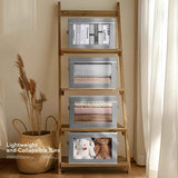 Grey Fabric Storage Bins with Lids, Collapsible Closet Organizer for Shelves 4 Pack, Home Decorative Boxes for Clothes, Office