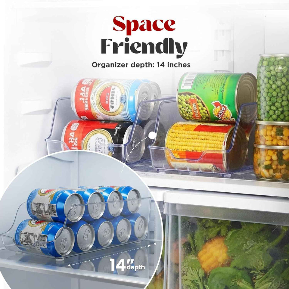 Utopia Kitchen Soda Can Organizer and Dispenser - Durable Can Storage for Fridge & Pantry Organization