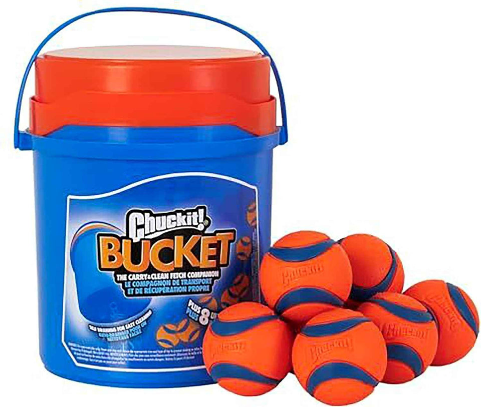 Chuckit! Ultra Ball Dog Toy - Medium Bouncy Fetch Balls For Dogs 20-60 lbs - Made from Durable Rubber - Floating Water Pet Toys - Size Medium - 2.5-inch Diameter - Pack of 2
