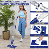 EXEGO Microfiber Spray Mop for Hardwood, Tile, Laminate, and Vinyl Floors