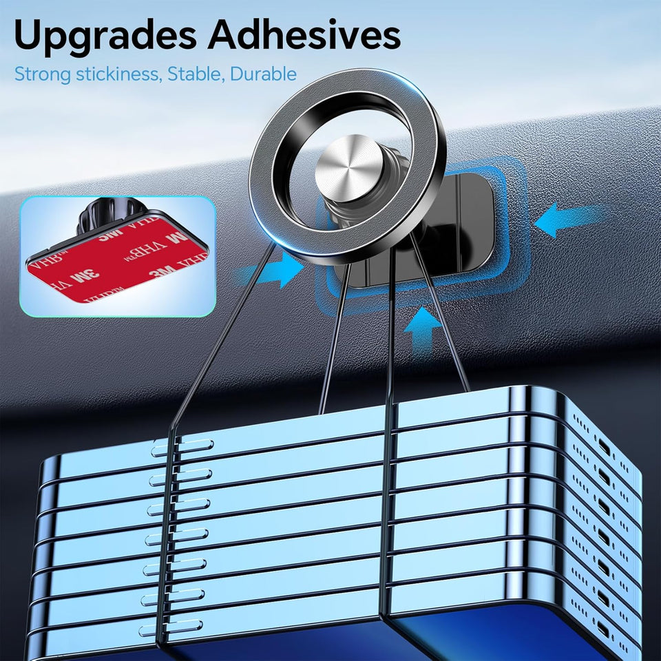 Kaistyle for Magsafe Car Mount【20 Strong Magnets】Magnetic Phone Holder for Car Phone Holder Mount Dash Mounted Holders Cell Phone Holders for Your Car Accessories for Women Men for iPhone 17 16 15 14 - Rayz Mart