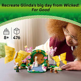 LEGO Wicked Glinda's Wedding Day building toy for kids, ages 8+, 75688, with 2 Minidolls and poseable butterflies