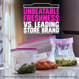 Ziploc Gallon Food Storage Bags with Stand-Up Bottom and Easy Fill Design