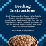 blue buffalo wilderness trail toppers wild cuts wet dog food variety pack, high-protein & grain-free, 12 count, 6 chicken and 6 beef flavors