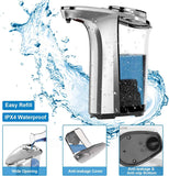 Touchless Automatic Soap Dispenser with Infrared Sensor and 5 Adjustable Soap Levels, 17oz/500ml Silver Finish