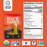 lotus foods organic millet and brown rice ramen noodles gluten free instant ramen noodles with 4 minute cooking time - 10 oz bag