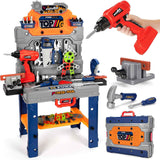TooyBing kids tool bench set with electric drill and realistic tools for toddler 3-5 year olds easy setup