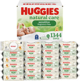 Huggies unscented baby wipes, 99% purified water, 56-count, 1 flip-top pack, hypoallergenic, fragrance free