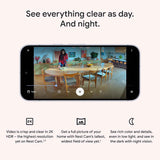 Google Nest Cam Indoor (Wired, 3rd Gen) - Security Camera with 2K Video and Gemini, Night Vision, 2-Way Audio, Works with Google Home - 2025 Model - Hazel