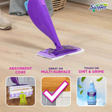 Swiffer WetJet Hardwood Floor Cleaner Spray Mop Pads, 24 Count - Multi Surface Cleaning Supplies