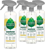 Seventh Generation All Purpose Cleaning Spray Surface Cleaner, Lemon Chamomile Scent, 23 oz, Pack of 4