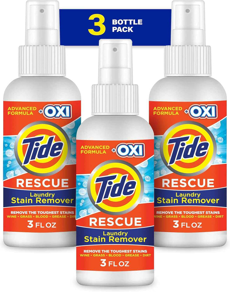 Tide Laundry Stain Remover Spray with Oxi - Tough Stain Treater for Clothes, Carpet, Upholstery, Pet Bedding