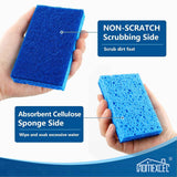 HOMEXCEL 24-Pack Non-Scratch Scrub Sponges for Cookware, Household, Bathroom