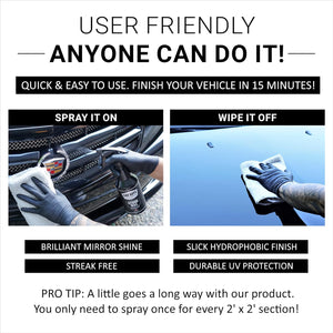 car guys hybrid spray wax advanced car wax long lasting safe on all surfaces 18 oz