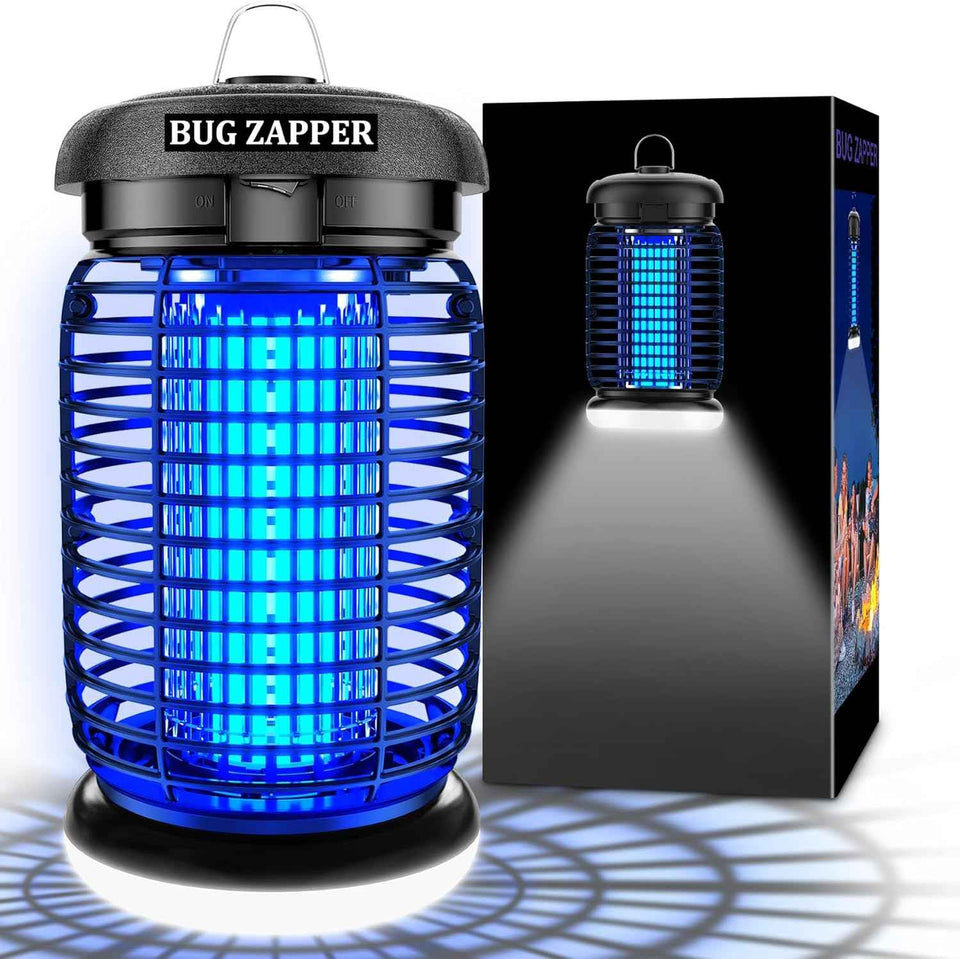 luojibie 2 in 1 outdoor bug zapper with led light mosquito killer