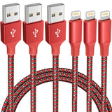 iphone 3 pack 10ft lightning nylon braided apple mfi certified fast charging cord