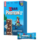 Zbar Protein Cookies 'N Creme Crispy Snack Bars, 15-pack, made with organic oats, non-GMO, 5g protein, gluten free
