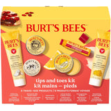 Burt's Bees Tips and Toes Kit, 6 Travel Size Products, Pomegranate Moisturizing, Hydrating, and Nourishing