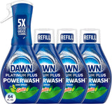 dawn powerwash original liquid dish soap starter kit and 3 refills 64 fl oz total