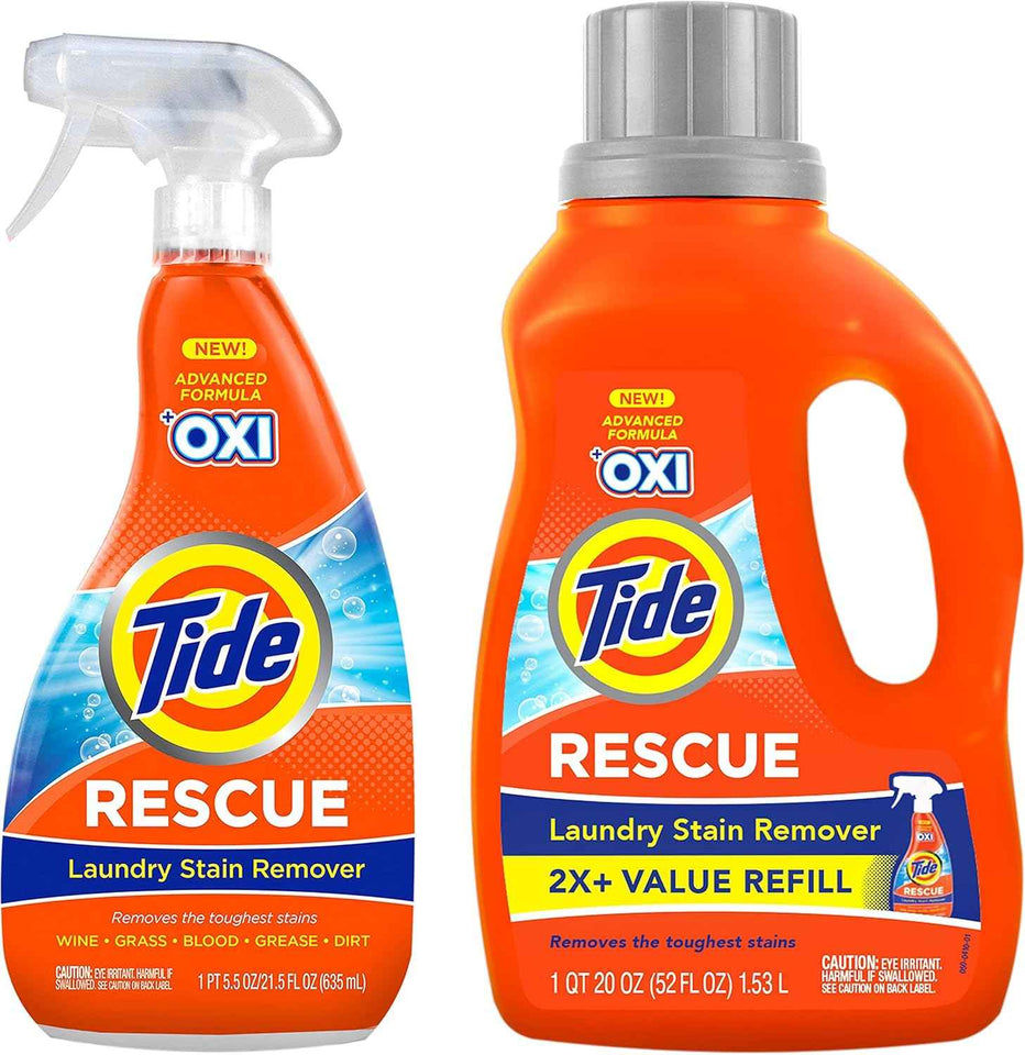 Tide Laundry Stain Remover Spray with Oxi, Travel Stain Remover for Clothes, Carpet, Upholstery, Pet Bedding, Stain Treater Spray for Tough Stains from Wine, Coffee, Grease, 3 Oz (Pack of 3)