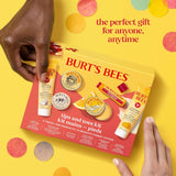 Burt's Bees Tips and Toes Kit, 6 Travel Size Products, Pomegranate Moisturizing, Hydrating, and Nourishing