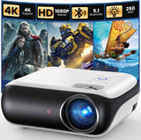 happrun native 1080p bluetooth mini projector portable outdoor movie projector